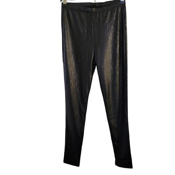 Plush Cozy Snake Print Loungewear Fleece Lined Legging Pants Size Medium - Picture 1 of 8